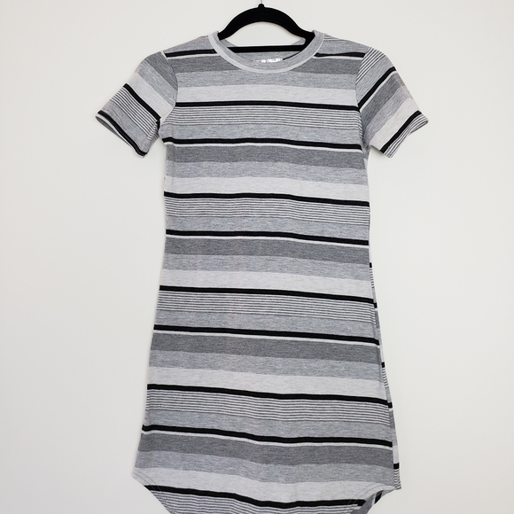 Miggie Grey And Black T-shirt Dress - Picture 1 of 4